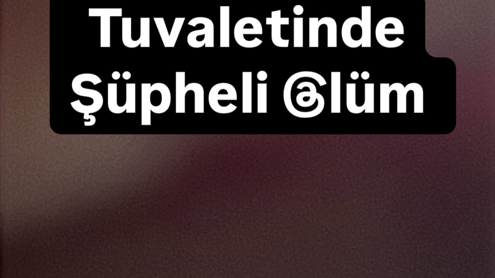 Cami Tuvaletinde Şüpheli Ölüm !!!